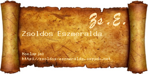 Zsoldos Eszmeralda névjegykártya